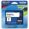 Brother TZe Adhesive Laminated Labeling Tape, 0.94x26.2 ft, Black on White TZE251